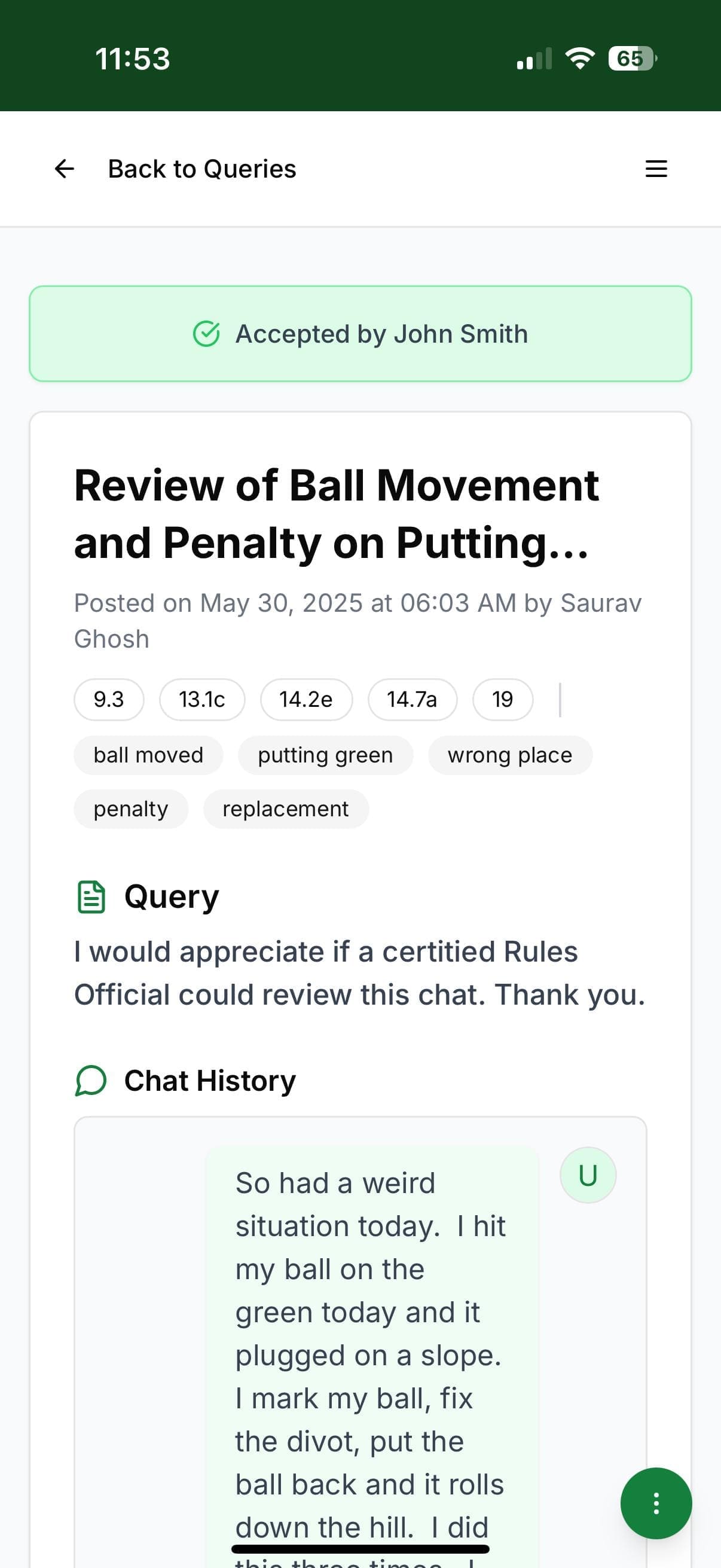 Tee Time Rules app preview 4