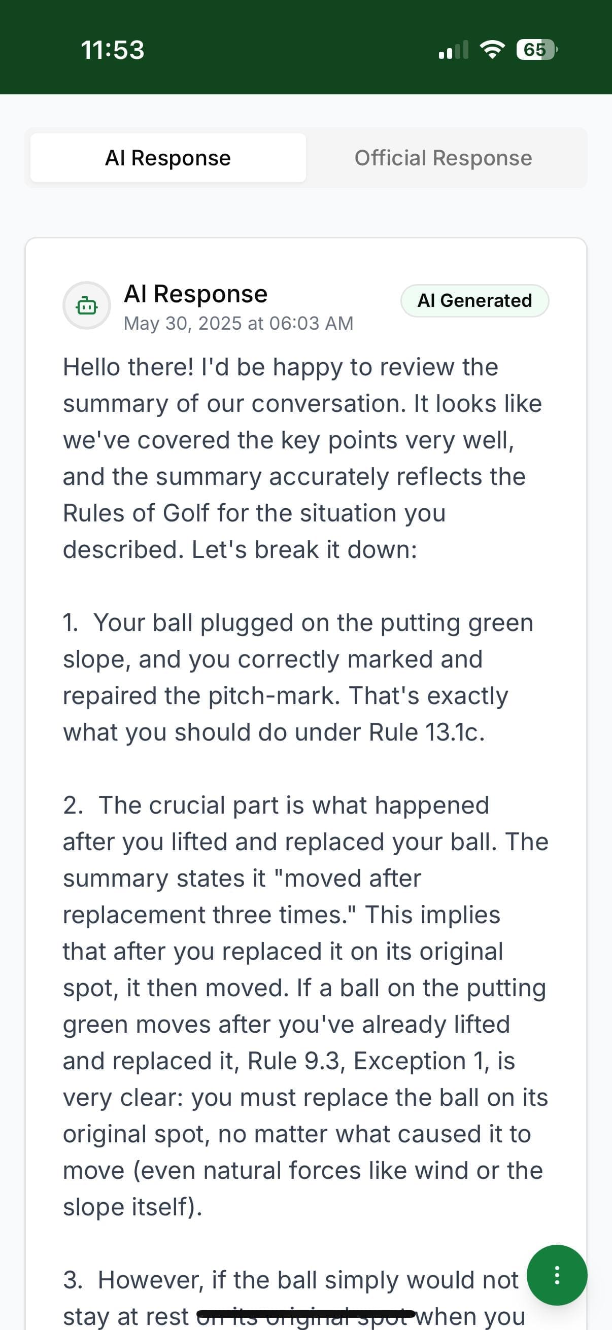 Tee Time Rules app preview 5
