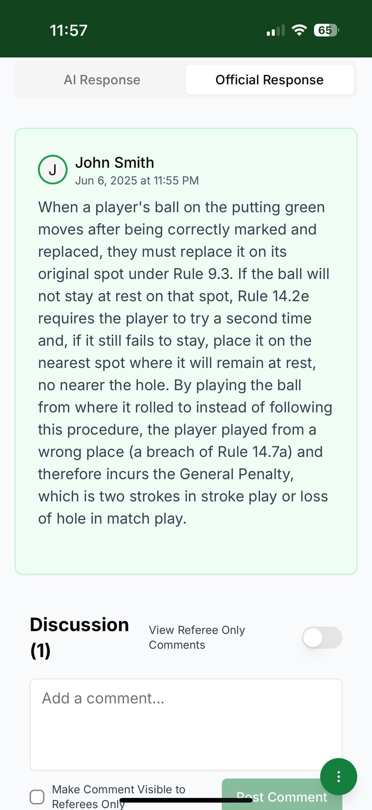 Tee Time Rules app preview 6